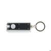 Image of a black and silver LED keychain with Ventrac logo on it