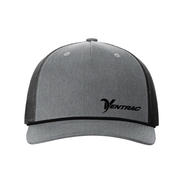 Picture of Print on Demand - Richardson®  112 FP Rope Trucker Grey and Black - Lead Time 3 Weeks