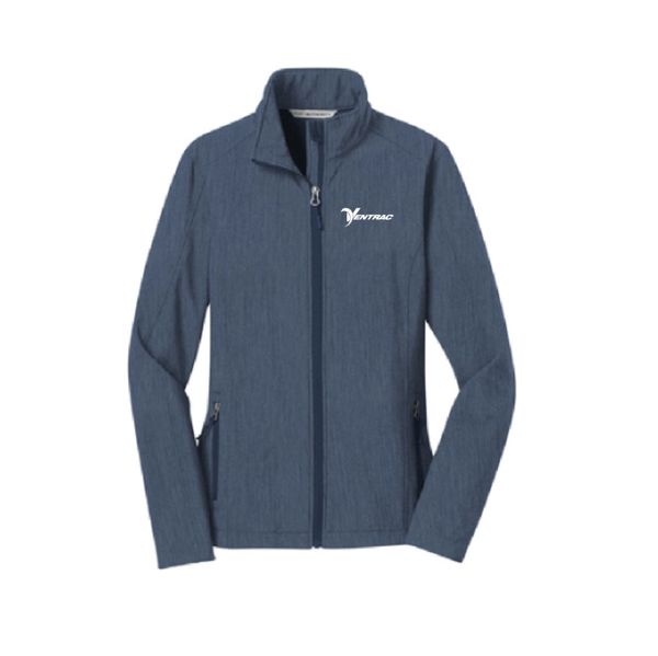 Ventrac Port Authority Women's Soft Shell Jacket - Navy Heather